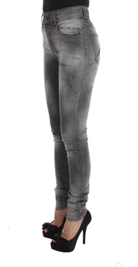 Thumbnail for Chic Gray Slim Fit Designer Jeans