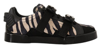 Thumbnail for Zebra Suede Low Top Fashion Sneakers