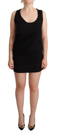 Thumbnail for Elegant Black Sheath Stretch Dress