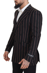 Thumbnail for Elegant Slim Fit Double-Breasted Black Blazer