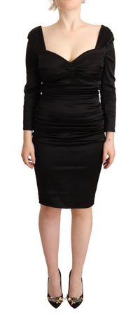 Thumbnail for Elegant Black Sweetheart Sheath Dress