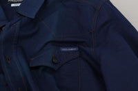 Thumbnail for Elegant Blue Slim Fit Cotton Dress Shirt