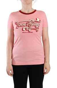 Thumbnail for Chic Pink Logo Crew Neck Tee