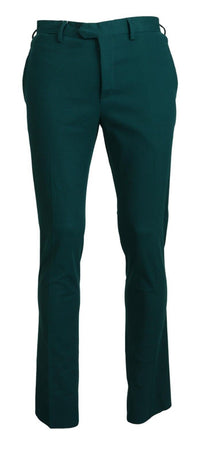 Thumbnail for Elegantly Tailored Green Pure Cotton Pants