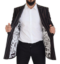 Thumbnail for Elegant Slim Fit Double-Breasted Black Blazer