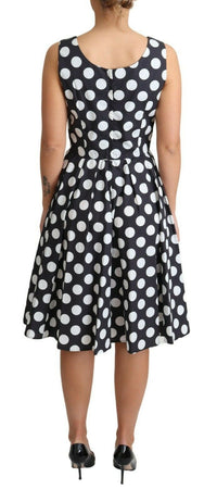 Thumbnail for Polka Dot Sleeveless A-Line Dress