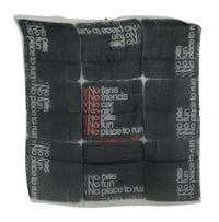 Thumbnail for Dark Gray Wool Foulard Branded Scarf