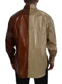 Thumbnail for Elegant Multicolor Silk Casual Button-Down Shirt