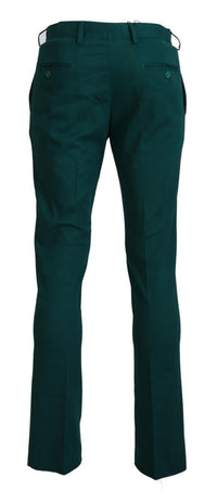 Thumbnail for Elegantly Tailored Green Pure Cotton Pants