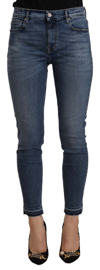 Thumbnail for Chic Slim Fit Blue Washed Jeans