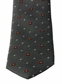 Thumbnail for Elegant Gray Patterned Silk Blend Neck Tie