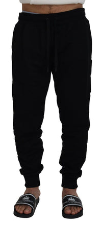 Thumbnail for Elegant Black Cotton Jogger Pants