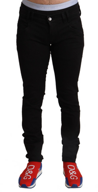 Thumbnail for Elegant Slim Fit Black Denim Jeans