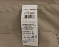 Thumbnail for Beige Cotton Slim Fit Button Front Dress Vest