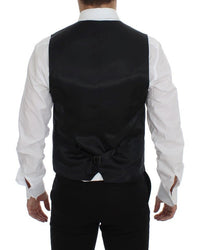 Thumbnail for Gray Wool Silk Dress Vest Gilet Weste
