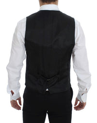 Thumbnail for Black Wool Formal Dress Vest Gilet Weste