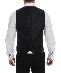 Thumbnail for Black Wool Single Breasted Vest Gilet