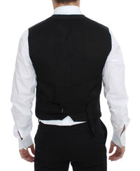 Thumbnail for Black Cotton Blend Dress Vest Gilet