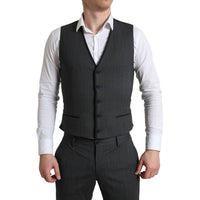 Thumbnail for Gray Wool Long 3 Piece Two Button Suit
