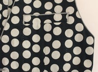 Thumbnail for Blue Polka Dot Dress Vest Gilet Weste