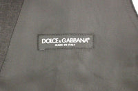 Thumbnail for Gray Slim Fit Button Front Dress Formal Vest