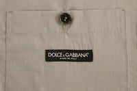 Thumbnail for Gray Cotton Slim Fit Button Front Dress Vest
