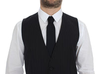 Thumbnail for Gray Stretch Formal Dress Vest Gilet
