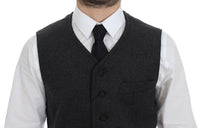 Thumbnail for Gray Wool Blend Logo Vest Gilet Weste