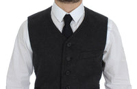 Thumbnail for Gray Wool Blend Vest Gilet Weste