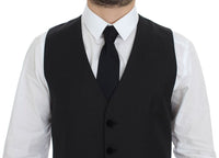 Thumbnail for Gray Wool Formal Dress Vest Gilet Weste
