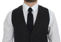 Thumbnail for Gray Wool Formal Dress Vest Gilet Weste