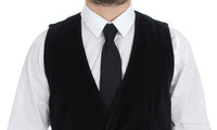 Thumbnail for Black Cotton Single Breasted Vest Gilet