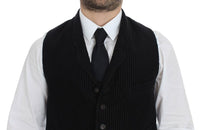 Thumbnail for Black Manchester Single Breasted Vest