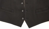 Thumbnail for Black Cotton Dress Vest Blazer Jacket