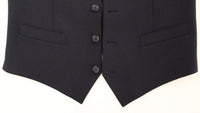 Thumbnail for Blue Wool Formal Dress Vest Gilet