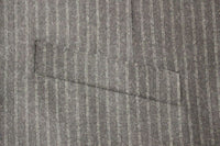 Thumbnail for Gray Striped Wool Single Breasted Vest
