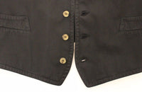 Thumbnail for Black Cotton Viscose Dress Vest Blazer