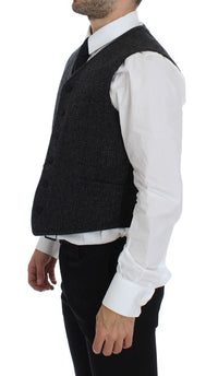Thumbnail for Gray Wool Blend Vest Gilet Weste