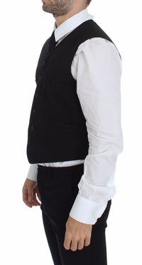 Thumbnail for Black Flax Cotton Dress Vest Blazer