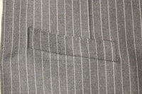 Thumbnail for Gray Striped Wool Single Breasted Vest