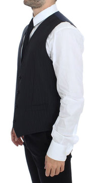 Thumbnail for Gray Stretch Formal Dress Vest Gilet