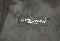 Thumbnail for Black Striped Wool Single Breasted Vest