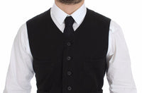 Thumbnail for Black Flax Cotton Dress Vest Blazer
