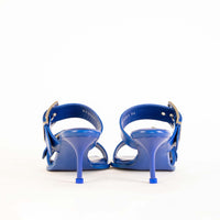 Thumbnail for Elegant Heeled Buckle Blue Sandals
