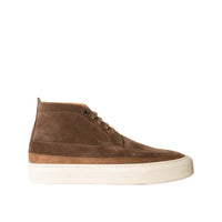 Thumbnail for Elegant Suede Leather Sneakers in Brown