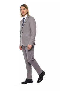 Thumbnail for Elegant Gray Italian Wool Suit