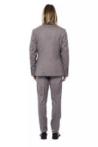 Thumbnail for Elegant Gray Italian Wool Suit