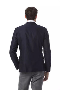 Thumbnail for Elegant Blue Wool Jacket for Men
