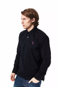 Thumbnail for Elegant Monogram Embroidered Cotton Shirt