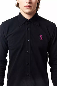 Thumbnail for Elegant Monogram Embroidered Cotton Shirt